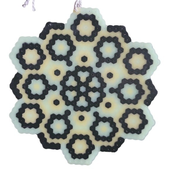 GLOW IN THE DARK PERLER MANDALA WINDOW HANGER - Picture 5 of 5